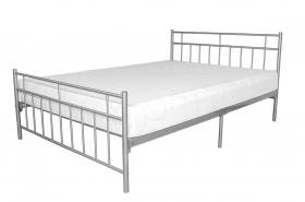 Davina Metal Bed Small Double Silver